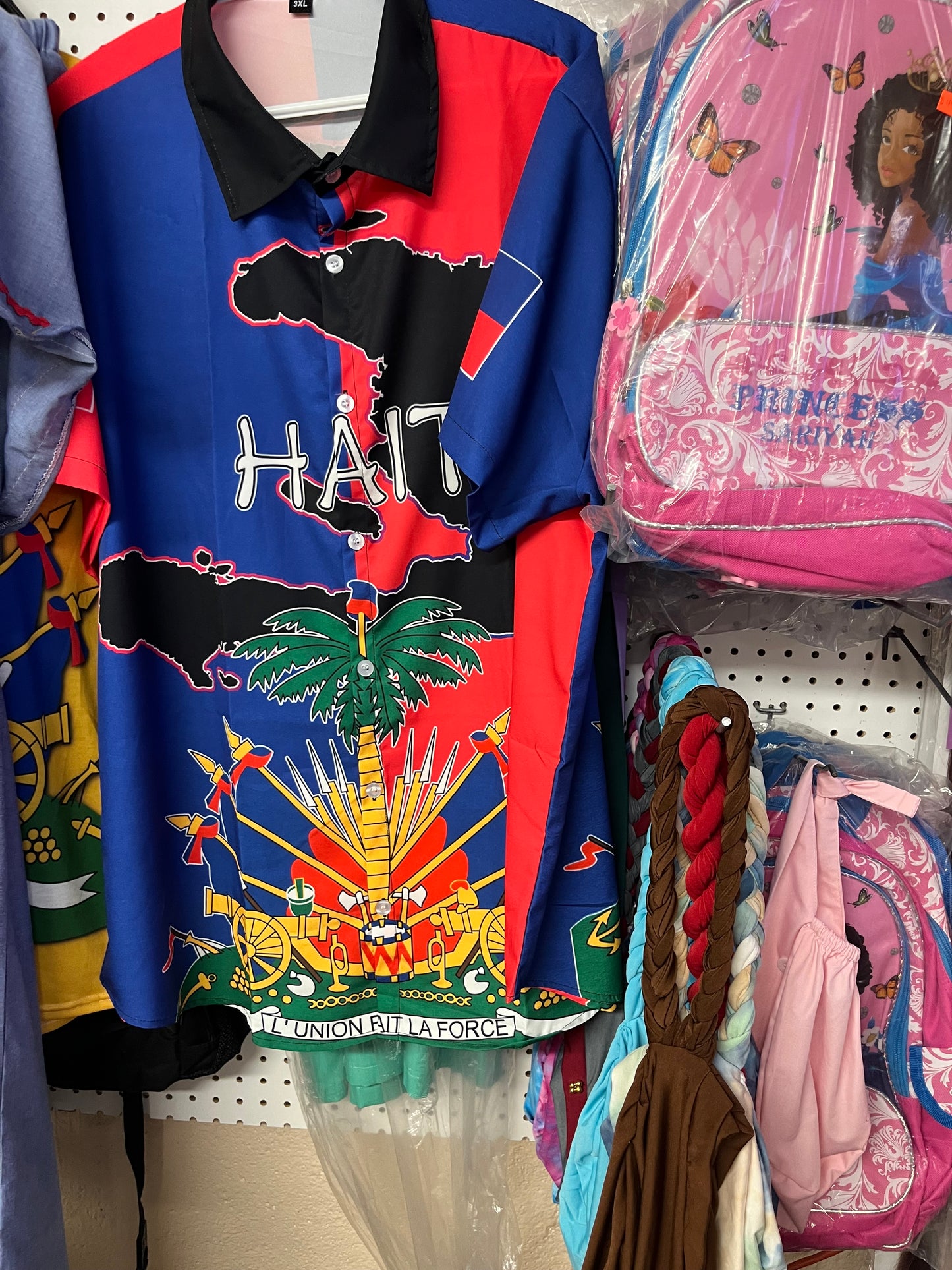 Short Sleeve Haiti-themed shirt